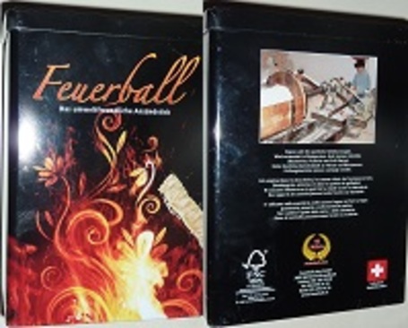 Feuerball Anzündhilfen in Nostalgie Blechbox 600g